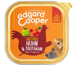 Edgard & Cooper Nassfutter für Hunde, Saftiges Huhn & Truthahn Adult, 11 x 150 g