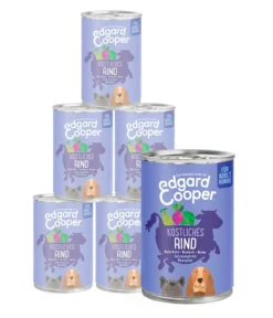 Edgard & Cooper Nassfutter für Hunde, Köstliches Rind Adult, 6 x 400 g