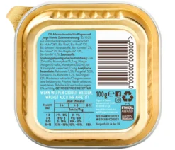 Edgard & Cooper Nassfutter für Hunde, Delikates Huhn & Fisch, Junior, Bio, 17 x 100 g