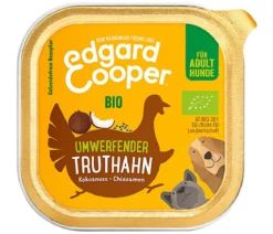 Edgard & Cooper Nassfutter für Hunde, Umwerfender Truthahn Adult, Bio, 17 x 100 g