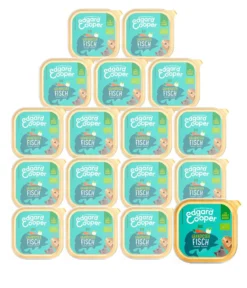 Edgard & Cooper Nassfutter für Hunde, Grandioser Fisch Adult, Bio, 17 x 100 g