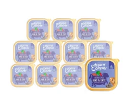 Edgard & Cooper Nassfutter für Hunde, Herrliches Rind & Ente Adult, 11 x 150 g