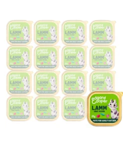 Edgard & Cooper Nassfutter für Katzen Lamm & Freilaufhuhn Paté Adult, 16 x 85 g