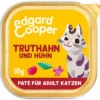 Edgard & Cooper Nassfutter für Katzen Freilauftruthahn & Freilaufhuhn Paté Adult, 16 x 85 g