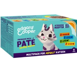 Edgard & Cooper Nassfutter für Katzen Mischpaket Paté Adult, 4 x 8x85 g