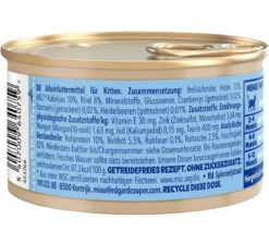 Edgard & Cooper Nassfutter für Katzen Kabeljau & Freilaufhuhn Stückchen in Soße, Kitten, 18 x 85 g