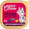 Edgard & Cooper Nassfutter für Katzen Freilaufhuhn & Freilauftruthahn Paté, Senior, 16 x 85 g