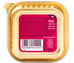 Edgard & Cooper Nassfutter für Katzen Freilaufhuhn & Freilauftruthahn Paté, Senior, 16 x 85 g
