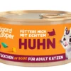 Edgard & Cooper Nassfutter für Katzen Freilaufhuhn Stückchen in Soße Adult, 18 x 85 g