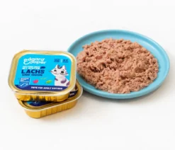 Edgard & Cooper Nassfutter für Katzen MSC-Lachs & Freilaufhuhn Paté Adult, 16 x 85 g