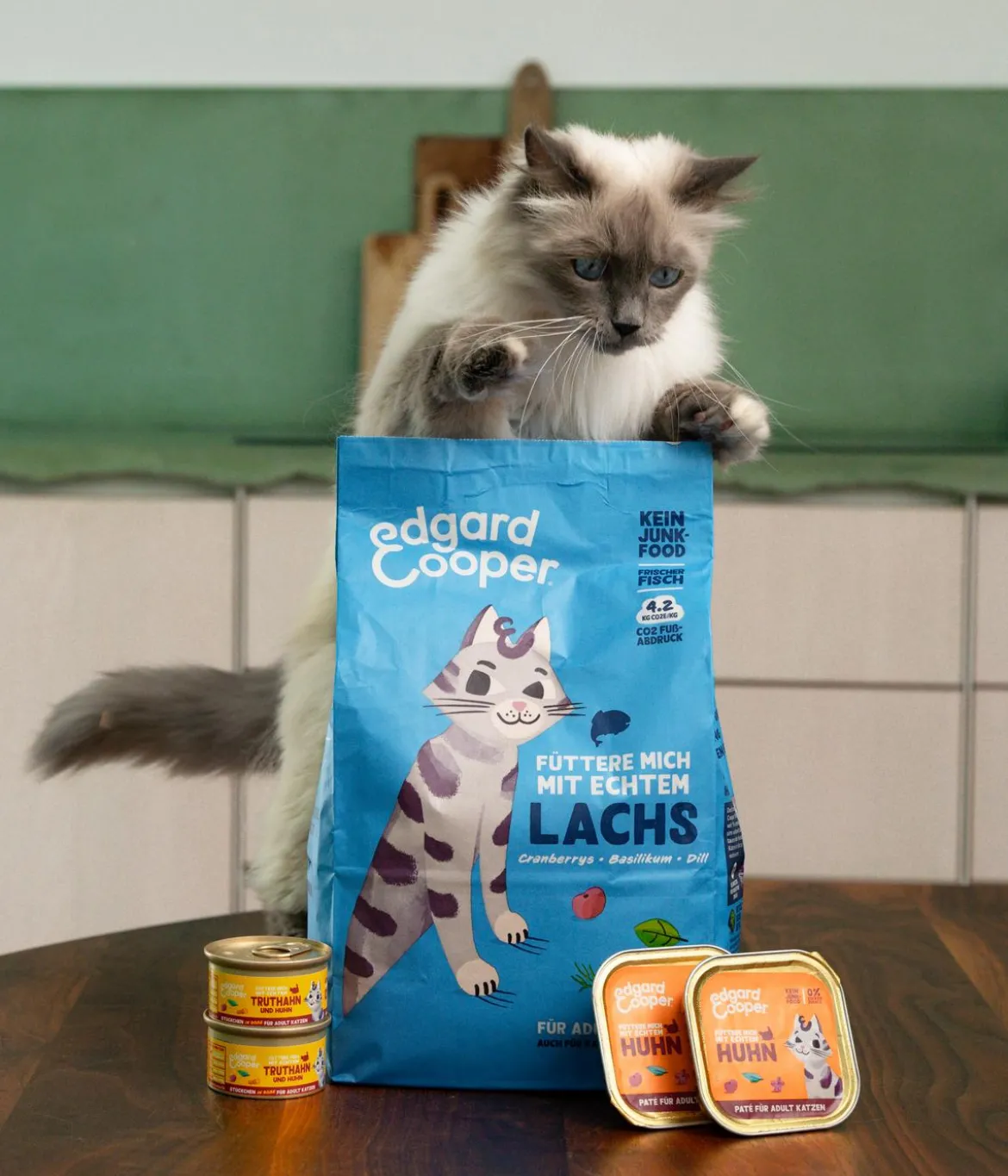 Edgard & Cooper Nassfutter für Katzen Freilaufhuhn Paté Adult, 16 x 85 g
