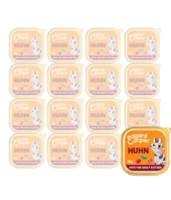 Edgard & Cooper Nassfutter für Katzen Freilaufhuhn Paté Adult, 16 x 85 g