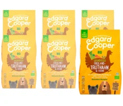 Edgard & Cooper Trockenfutter für Hunde, Bio, Grandioser Freiland-Truthahn & -Huhn Adult
