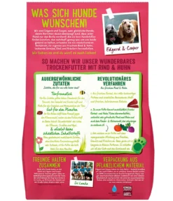 Edgard & Cooper Trockenfutter für Hunde, Bio, Wunderbares Rind & Freiland-Huhn Adult