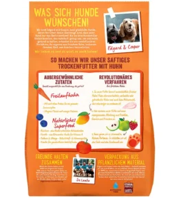 Edgard & Cooper Trockenfutter für Hunde, Saftiges Freilaufhuhn Adult