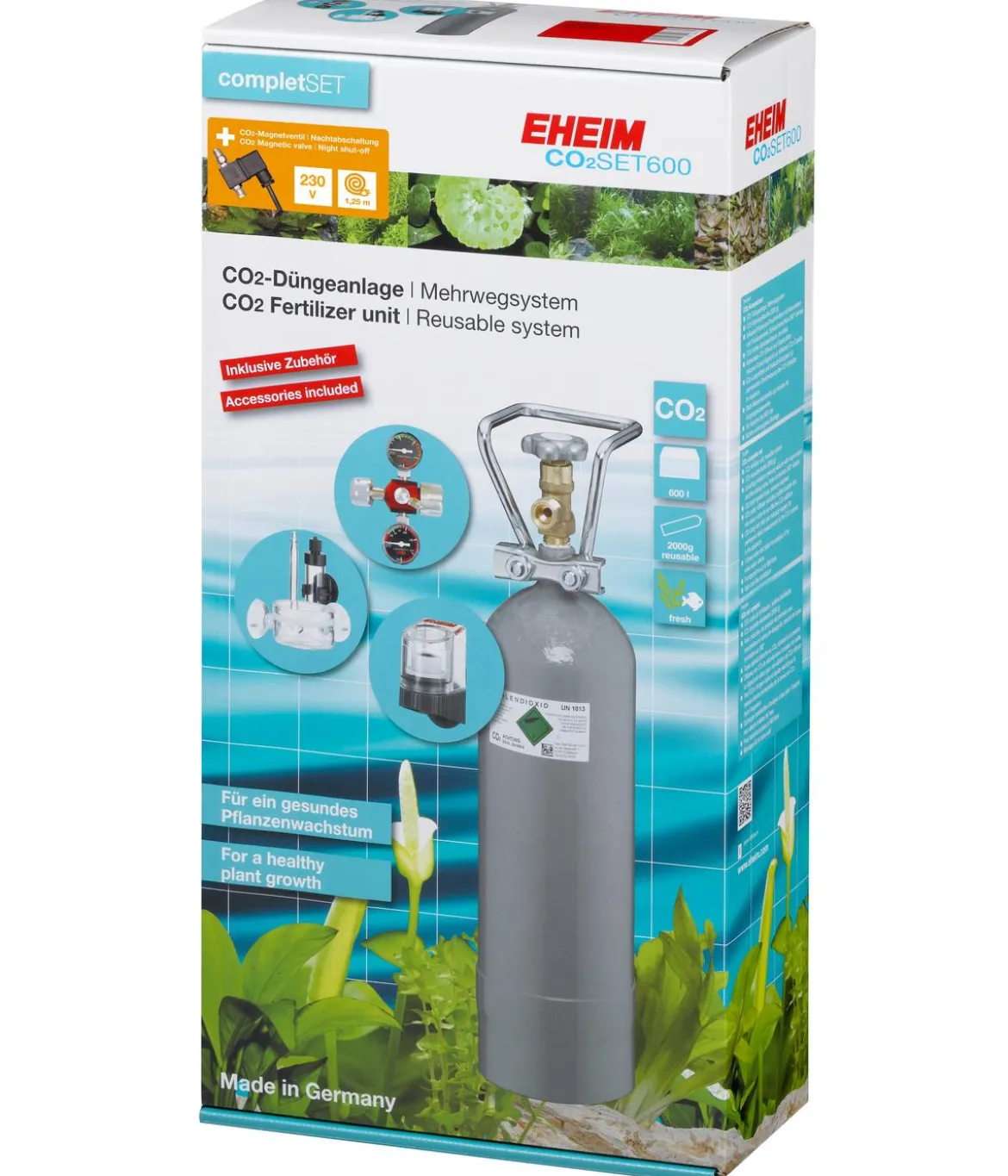 EHEIM CO2-Düngeanlage-Set Mehrweg mit Magnetventil