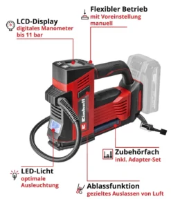 Einhell Akku-Autokompressor CE-CC 18/23 D Li-Solo