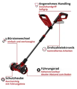 Einhell Akku-Fugenreiniger GE-CC 18/110 Li E-Solo