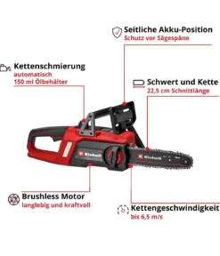 Einhell Akku-Kettensäge GE-LC 18/25 Li BL-Solo
