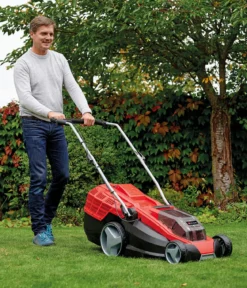 Einhell Akku-Rasenmäher GE-CM 36/43 Li M, inkl. 2x 4,0 Ah Akku & 2x Schnellladegerät