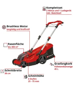 Einhell Akku-Rasenmäher GP-CM 36/450