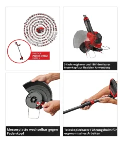 Einhell Akku-Rasentrimmer GE-CT 18/25-1 Li-Solo