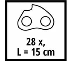 Einhell Ersatzkette für Akku-Astkettensäge GE-PS 18/15 Li BL, 15 cm, 28 TG 1,0 mm