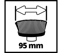 Einhell Oberflächenbürste ULTRA 95/25, Messing