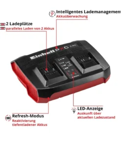 Einhell PXC-Ladegerät Power X-Twincharger 4A