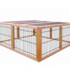 Elmato® Freilaufgehege Deluxe, ca. B120/H48/T120 cm