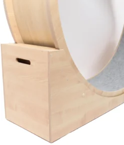 Elmato® Katzenlaufrad Simba XXL, stehend, natur/grau