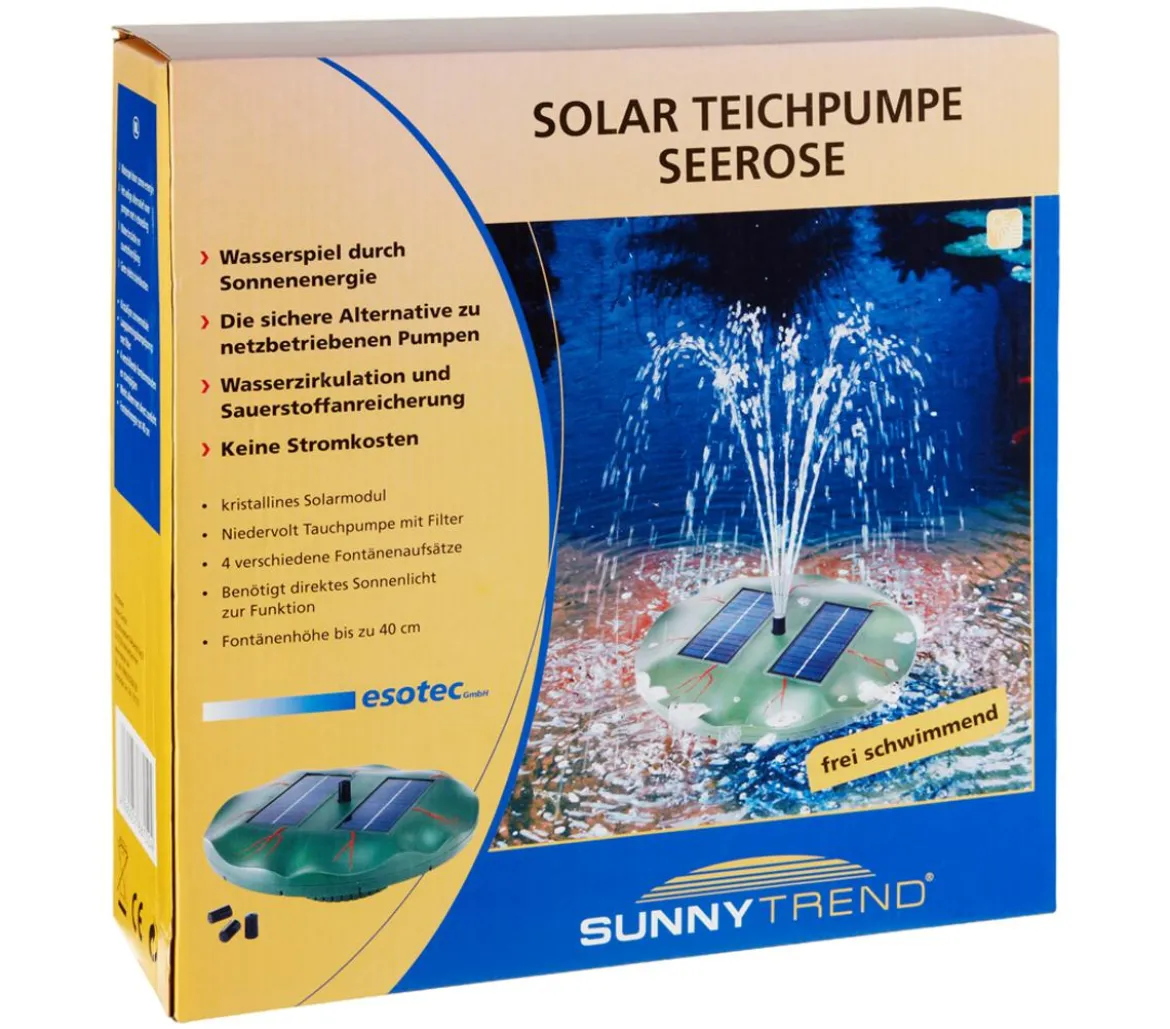 Esotec Solarpumpe Seerose für den Gartenteich
