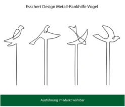 Esschert Design Metall-Rankhilfe Vogel, verschiedene Ausführungen, ca. H37,8 cm