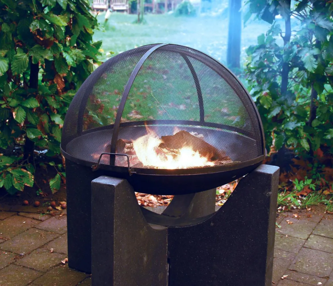 Esschert Funkenschutz für Feuerschale, ca. Ø59,2/H21,5 cm