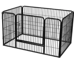 Feandrea Freilaufgitter für Hunde, ca. B122/H70/T80 cm