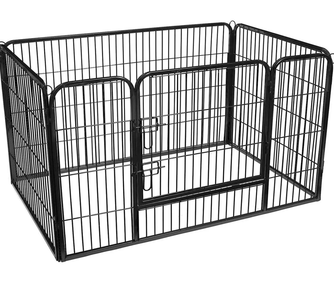 Feandrea Freilaufgitter für Hunde, ca. B122/H70/T80 cm