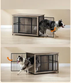 Feandrea Hundekäfig, greige, ca. B98/H69/T65 cm