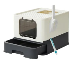 Feandrea Katzenklo mit Deckel, ca. B42,5/H37,8/T54,3 cm