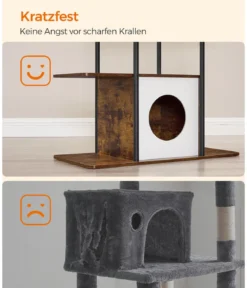 Feandrea Kratzbaum, braun/weiß, ca. B80/H153/T40 cm