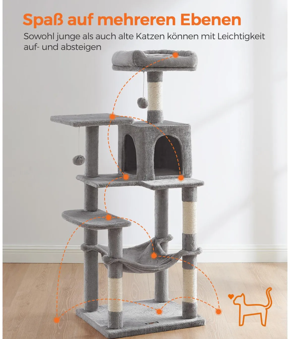 Feandrea Kratzbaum, ca. B55/H143/T45 cm