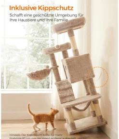 Feandrea Kratzbaum, hellbraun, ca. B49/H135/T49 cm