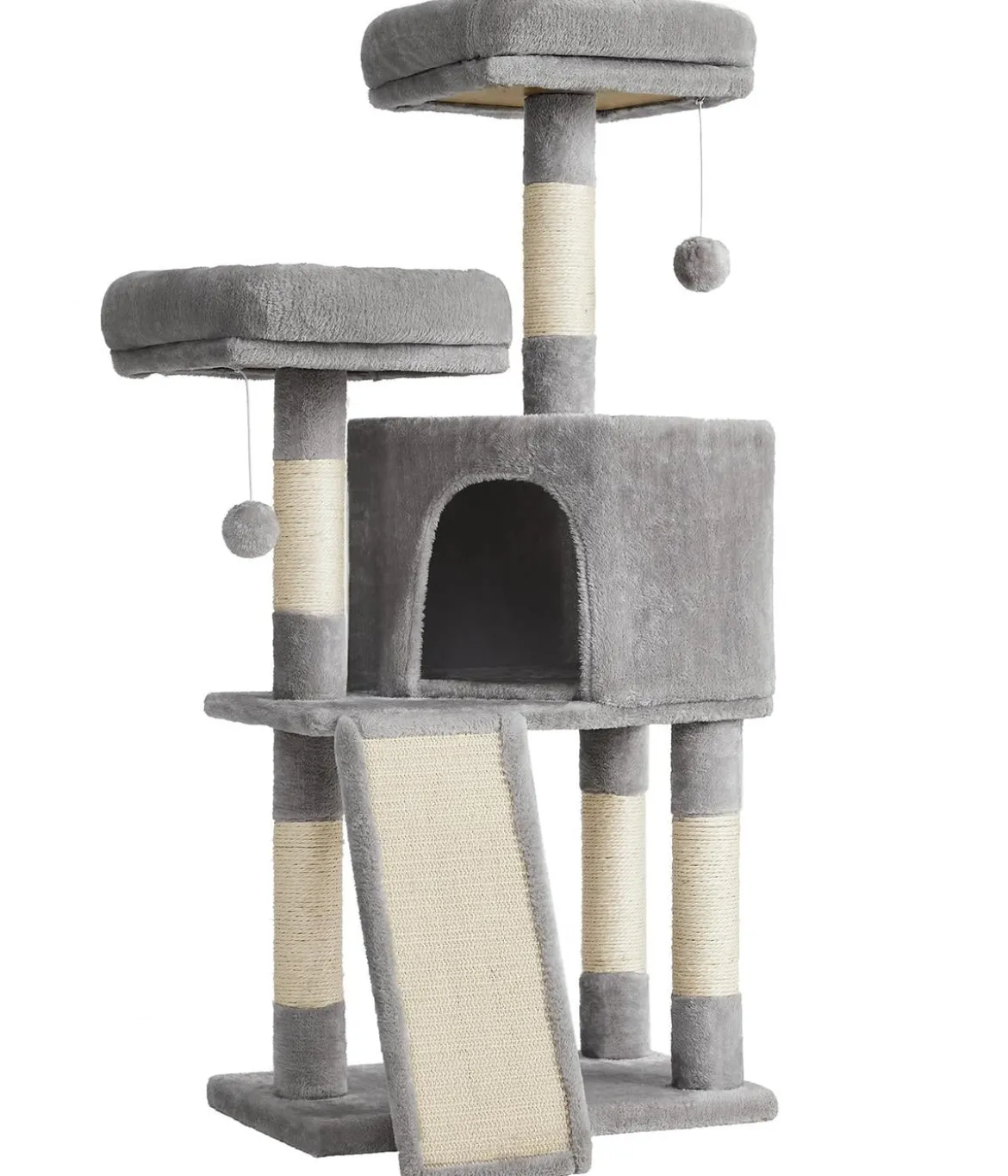 Feandrea Kratzbaum, hellgrau, ca. B50/H115/T35 cm