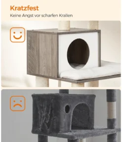 Feandrea Kratzbaum mit Plattform, ca. B72/H138/T64 cm
