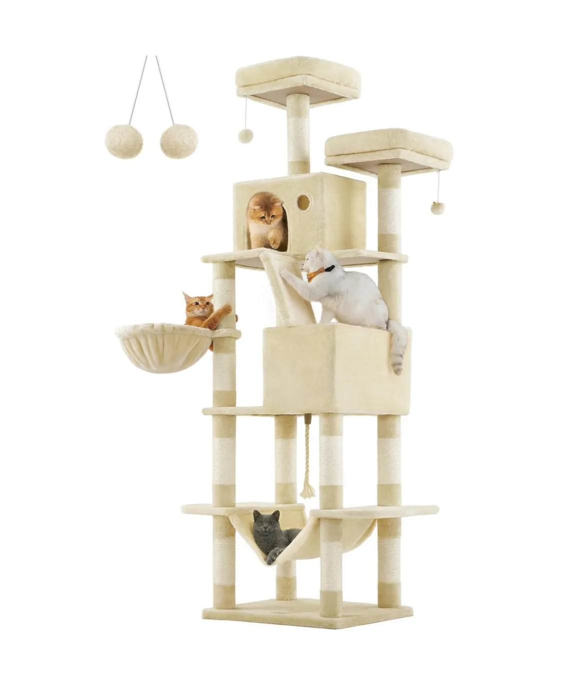 Feandrea Kratzbaum XXL, ca. B60/H206/T50 cm