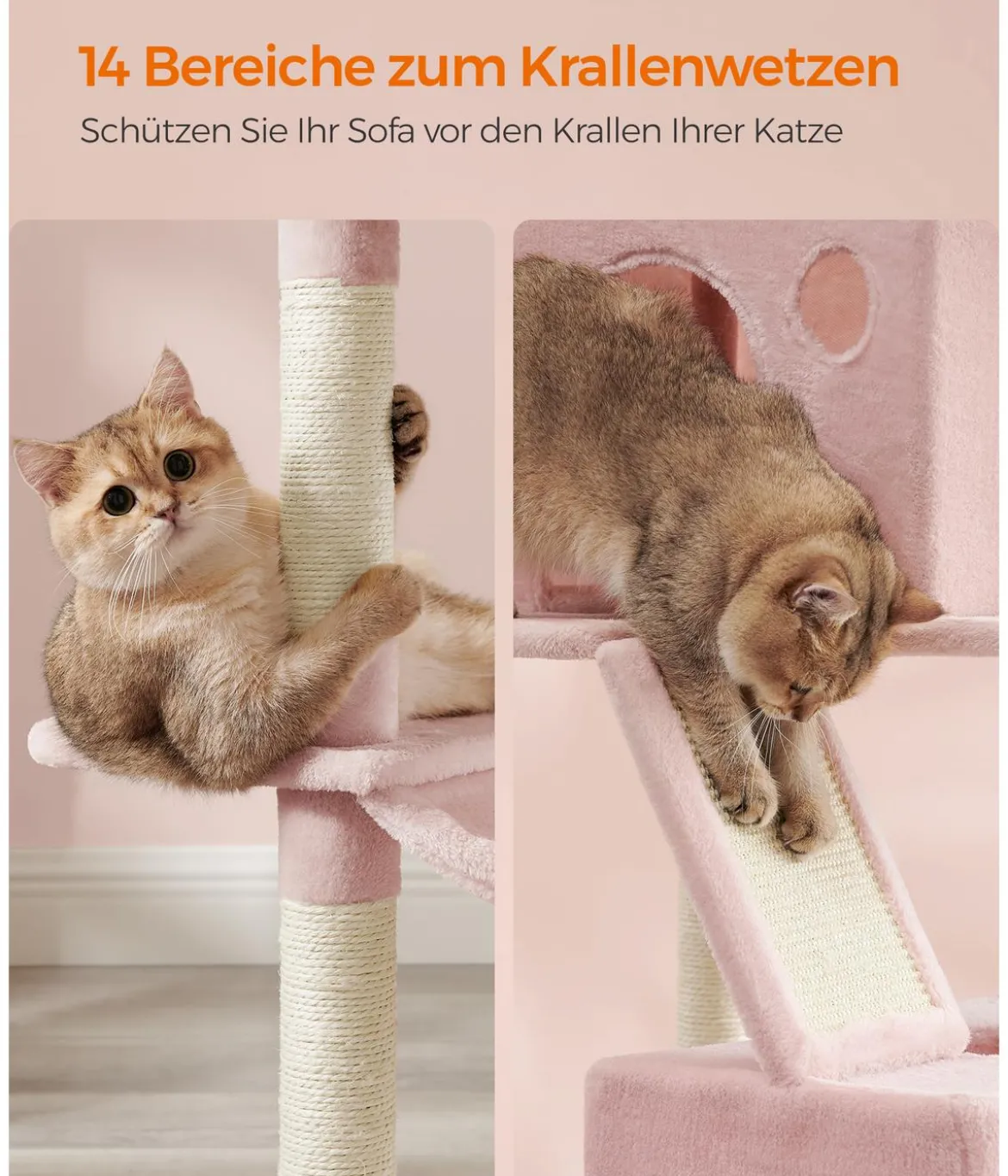 Feandrea Kratzbaum XXL, ca. B60/H206/T50 cm