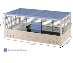 ferplast Nagerheim Arena 120, hellbraun, ca. B125/H51/T64 cm