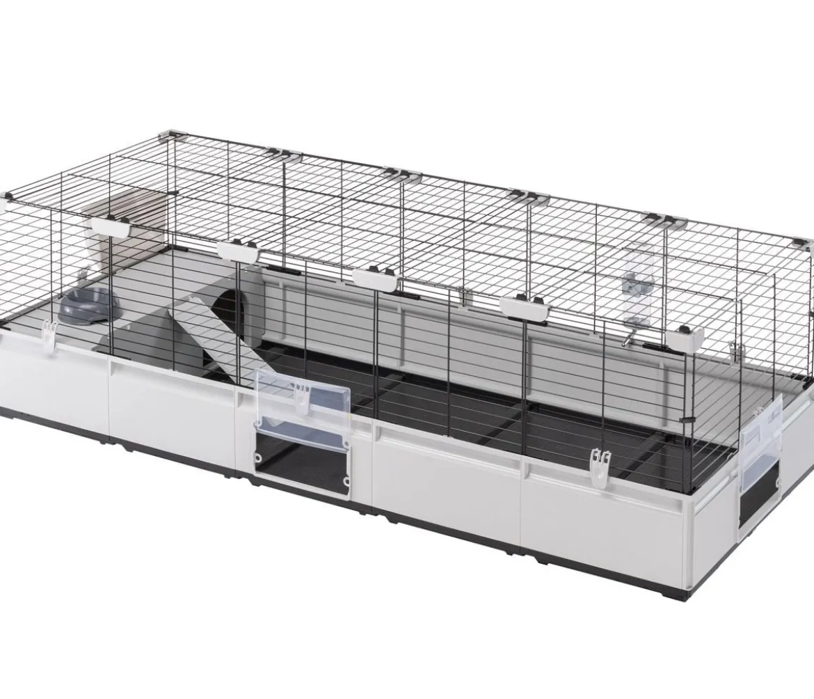 ferplast Nagerheim Modular 4, hellgrau, ca. B179/H56/T72 cm