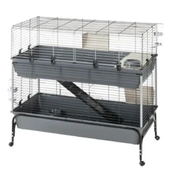 ferplast Nagerheim Rabbit 120 Double, grau, ca. B118/H117/T58 cm