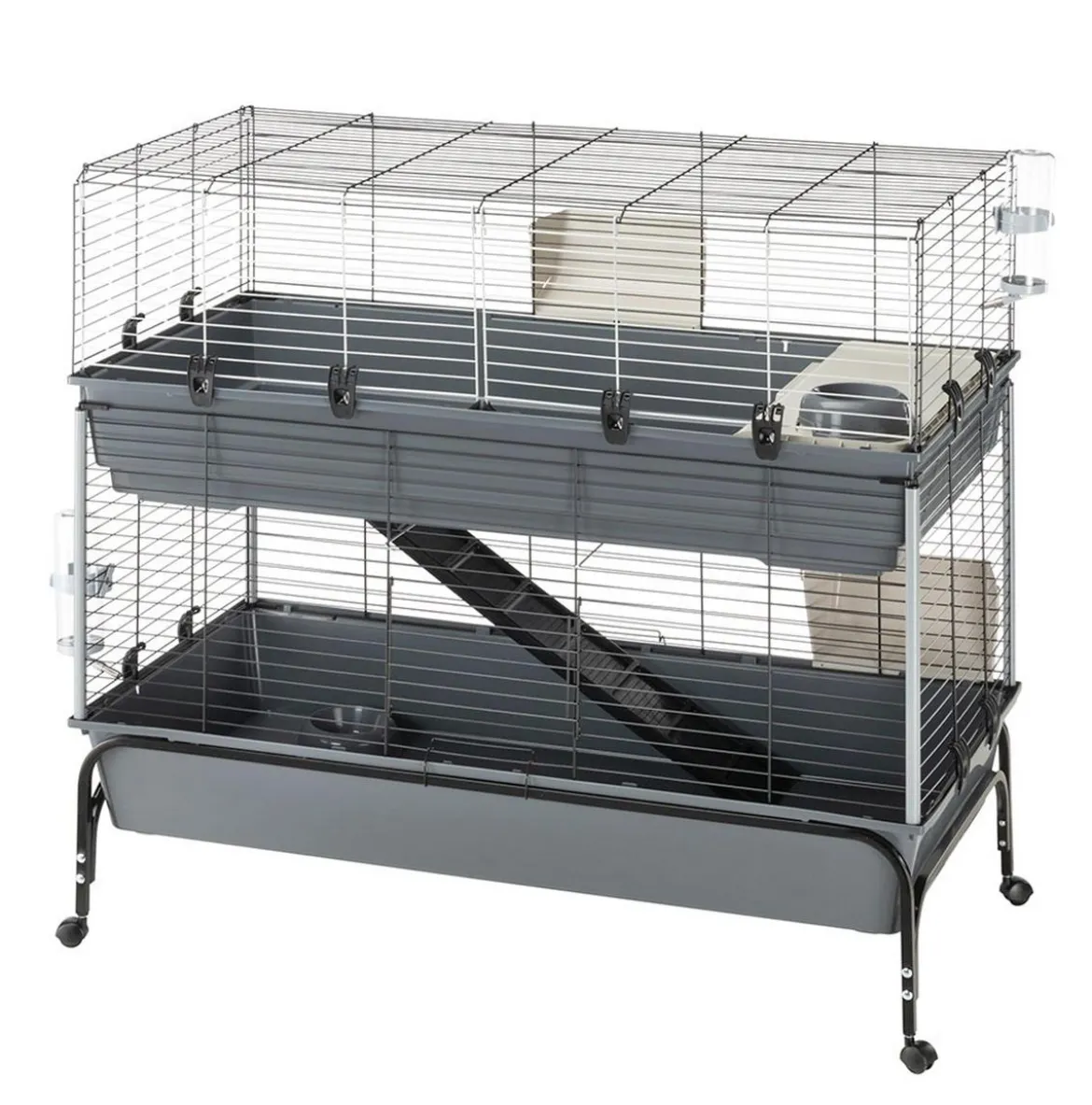 ferplast Nagerheim Rabbit 120 Double, grau, ca. B118/H117/T58 cm