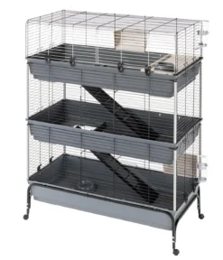 ferplast Nagerheim Rabbit 120 Tris, grau, ca. B118/H166/T58 cm